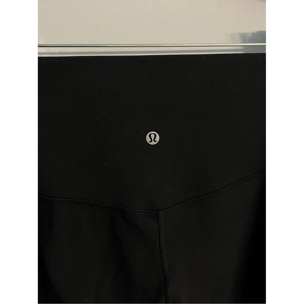 Lululemon Align High Rise Cropped Athletic Leggings Black 24” Yoga Athletic